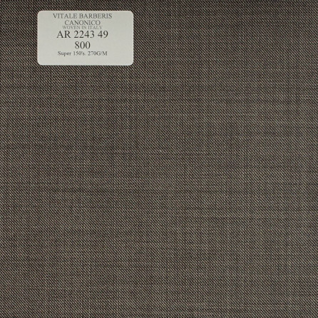 AR 2243 49 CANONICO - 100% Wool - Xám Trơn